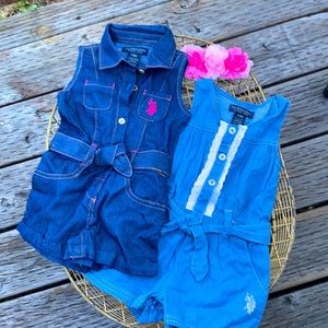 One piece jean outfit for your baby.